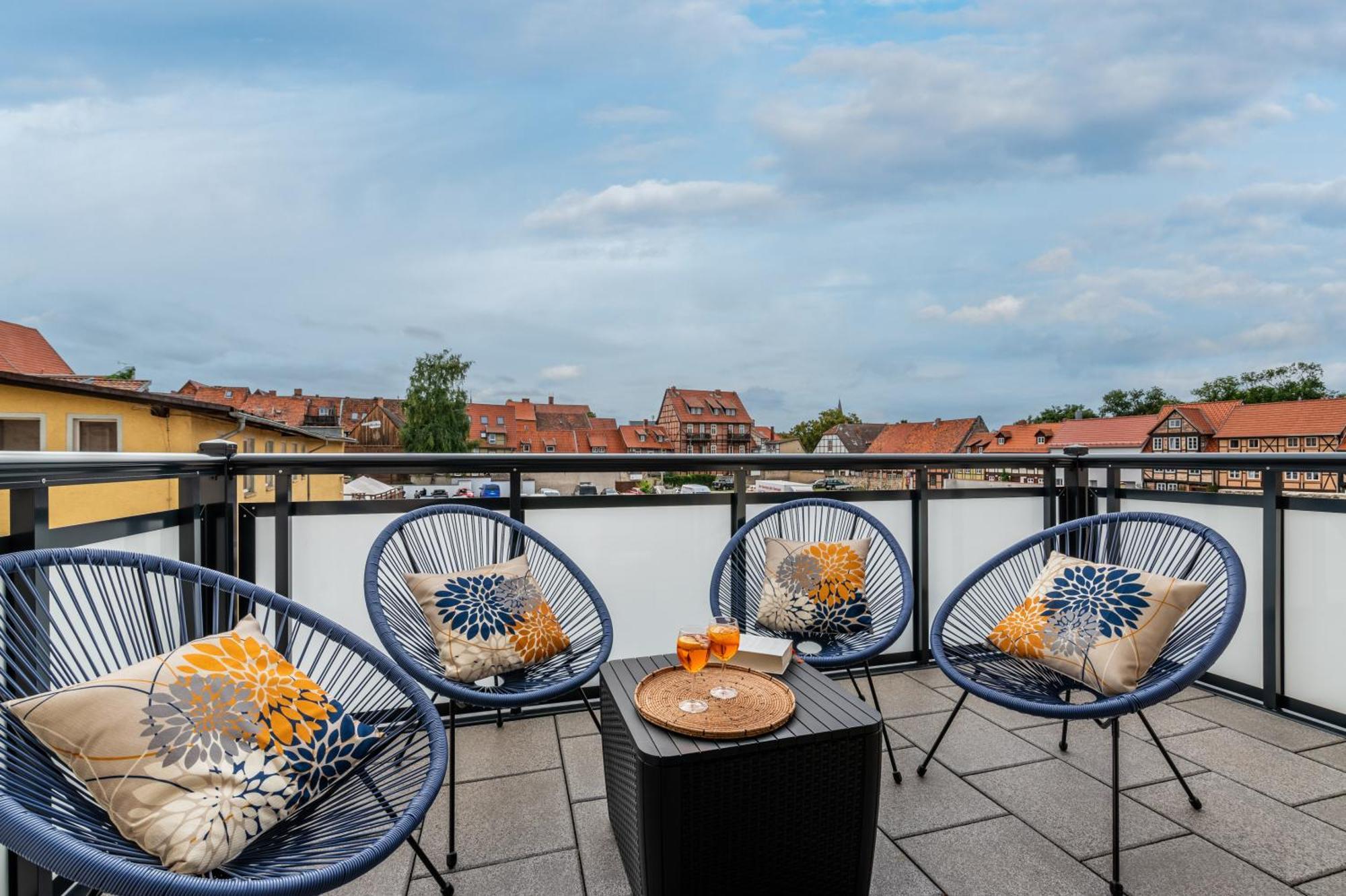 Design-Wohnung, Altstadt, Parkplatz, Netflix Quedlinburg Exteriör bild